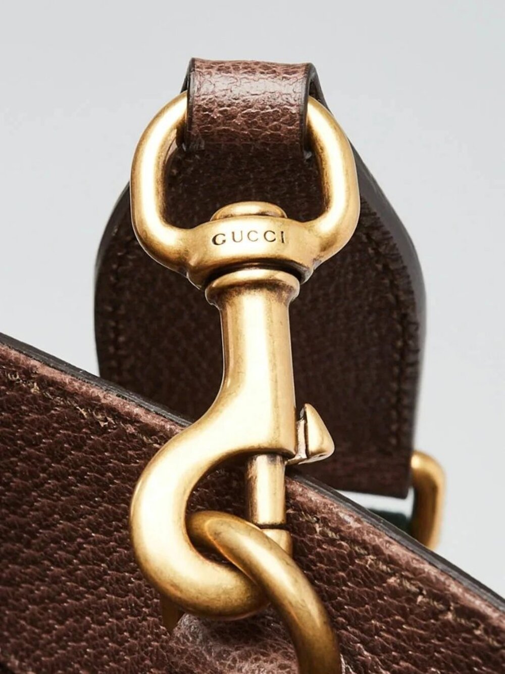 Gucci Beige/Ebony GG Coated Canvas Embroidered Courrier Soft Tote Bag - Picture 6 of 10